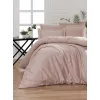 Lenjerie de pat 2 persoane Euro, Satin de Lux, Roz Cottony SLPSL Pink Uniton  