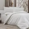 Постельное белье (комплект) 2 persoane Euro, Satin de Lux, Ivory Cottony SLPSL Stripe Satin Nr2  