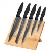 Набор ножей 6 piese, 20 cm, 20 cm, 20 cm, 13 cm, 9.5 cm, Inox, Plastic, Negru MPM NS-4 