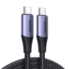 Кабель  UGREEN USB-C 3.1 M/M GEN2 5A WITH BRAIDED 1M, BLACK 
