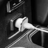 Aвтомобильное зарядное устройство  Borofone Car Charger with Micro-USB BZ12A Lasting, White 