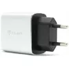 Incarcator masina  HELMET Wall Charger with Type-C Cable 2xUSB, White 