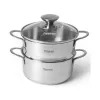 Cratita cu capac 1.1 l, 14 cm, Inox FISSMAN BAMBINO 5275 