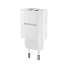 Incarcator masina  Borofone  2xUSB 2.1A with MicroUSB Сable BN2 (EU), White 