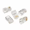 Модуль RJ45  GEMBIRD  LC-8P8C-001/50 Modular plug 8P8C for solid LAN cable, 30u" gold plated, 50 pcs/bag