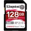 Card de memorie SD 128GB KINGSTON Canvas React Plus (SDR2/128GB) Class10 UHS-II U3 (V90)