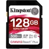 Карта памяти SD 128GB KINGSTON Canvas React Plus (SDR2/128GB) Class10 UHS-II U3 (V90)