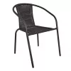 Садовый стул Metal, Rattan, Negru Jumi BISTRO  