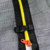 Trambulina Сu plasa de protectie, 24.4 сm, Otel, Polipropilena, 110 kg, Gri Jumi 2.44m 