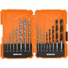 Set burghiuri 2, 3, 4, 5, 6, 8, 10 mm WOKIN 16 buc. 