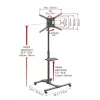 Настенное крепление  BARKAN TV CART  SW411H BLACK 13-83 TILT, MAX.50KG, VESA MM: UP TO 600X400MM 