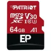 Card de memorie MicroSD 64GB PATRIOT LX Series (PEF64GEP31MCX) Class10, UHS-I, A1 (V30), SD adapter