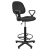 Fotoliu de birou Metal, Placaj, Stofa, Gazlift, Negru DP Regal GTP Ring Base 