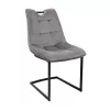 Scaun  DP Confort Catifea Grey + Black leg