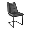 Scaun Piele eco DP Confort Black PU+black leg