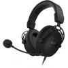 Gaming Casti  HyperX Cloud Alpha S Blackout, Black, Solid aluminium build, Microphone: detachable, Frequency response: 13Hz–27,000 Hz, Detachable headset braided cable length:1m+2m extension, Dual Chamber Drivers, 3.5 jack, Virtual 7.1 surround sound 