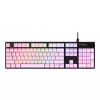 Клавиши для клавиатуры  HyperX Keycaps Full key Set - PBT, Pink, RU, Designed to enhance RGB lighting, 104 Key Set, Made of durable double shot PBT material, HyperX keycap removal tool included 