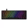 Игровая клавиатура  HyperX Alloy Origins 60 Black Mechanical Gaming Keyboard (RU), Mechanical keys (HyperX Red key switch) Backlight (RGB), Petite 60% form factor, Ultra-portable design, Full aircraft-grade aluminum body, USB 