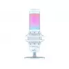Микрофон  HyperX QuadCast S, White, RGB for the streaming, Anti-Vibration shock mount, Tap-to-Mute sensor with LED indicator, Four selectable polar patterns, Internal pop filter, Built-in headphone jack, Cable length: 3m, Black/Red,  USB