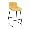 Scaun de bar  DP Nicole CFS Hoker LB SORO-40 BLACK,  LEG Yellow