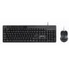 Комплект (клавиатура+мышь)  GEMBIRD KBS-UM-04, Multimedia desktop set, black, US-Layout, Black 