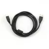 Кабель USB  Cablexpert USB, AM/BM, 3.0 m, Retail pack, Black, CCFB-USB2-AMBM-3M 