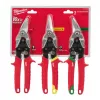 Foarfeca pentru metal  MILWAUKEE 3 buc 