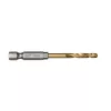 Сверло 4mm MILWAUKEE pentru metal RedHEX HSS-G TiN 