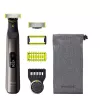 Trimer 14 setari lungime, 0.4-10 mm, Gri, Verde PHILIPS QP6551/15 