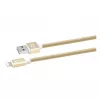 Cablu  Xpower Lightning Cable Nylon, Gold 