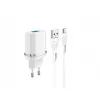 Incarcator  Xpower  + Type-C Cable, 1USB, Fast Charge QC3.0, White 