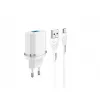 Зарядное устройство  Xpower  + Type-C Cable, 1USB, Fast Charge QC3.0, White 