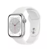Smartwatch  APPLE Watch Series 8 GPS, 41mm Silver Aluminium Case with White Sport Band, MP6K3 