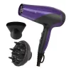 Uscator de par 2200 W, 2 viteze, 3 temperaturi, Ionizare, Negru, Violet Remington D3190 