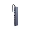 Docking station  GEMBIRD A-CM-COMBO11-01 3xUSB2.0/USB3.1/Type-C/LAN/HDMI/VGA/SD/MicroSD/3.5mm/PD 87W