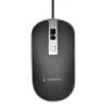 Mouse  GEMBIRD MUS-4B-06-BS, 800-1200 dpi, 4 buttons, Ambidextrous, 1.35m, Black/Silver, USB 