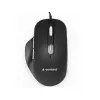 Mouse  GEMBIRD MUS-6B-02, 1200-3200 dpi, 6 buttons, Ergonomic, 1.35m, Black, USB 