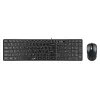 Kit (tastatura+mouse)  GENIUS SlimStar C126, Chocolate keys, Brushed metal look, Fn keys, Black, USB 