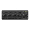 Клавиатура  GENIUS Keyboard Genius SlimStar Q200, Low-profile, Slim Round Key, Fn Keys, Black, USB 