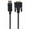 Cablu video  Cablexpert DP to DVI 3.0m, "CC-DPM-DVIM-3M", Black 