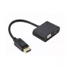 Кабель видео  Cablexpert DP M to HDMI&VGA F Cablexpert "A-DPM-HDMIFVGAF-01" Display port male to HDMI&VGA fem 
