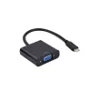 Кабель видео  Cablexpert Type-C to VGA socket 0.15m Cablexpert, 1080p FHD at 60 Hz, A-CM-VGAF-01 