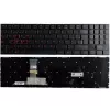 Клавиатура для ноутбука  OEM Lenovo Legion Y520-15, Y530-15 Y720, Y720-15IKB series w/o frame "ENTER"  small w/Backlit Red ENG/RU Black Original