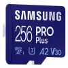Card de memorie  Samsung 256GB MICROSD (CLASS 10) UHS-I (U3) +SD ADAPTER,  PRO PLUS "MB-MD256KA" 