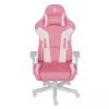 Игровое геймерское кресло Gazlift, 150 kg, 160-195 cm, Roz, Alb Genesis Nitro 710 Pink-White 