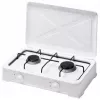 Aragaz de masa 2 arzatoare, Email, Alb, Negru VESTA TT2/LPG/WH 