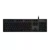 Gaming keyboard  LOGITECH G512 Carbon, Mechanical, GX Red, Aluminum-alloy, RGB, US Layout, USB 