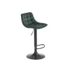 Scaun de bar Otel, Negru, Verde AG H95 hoker  