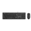 Kit (tastatura+mouse)  A4TECH KK-3330, Laser Engraving, Splash Proof, Fn keys, Black, USB 