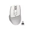 Мышь беспроводная  A4TECH FG30S Silent, 1000-2000 dpi, 6 buttons, Ergonomic, 1xAA, Grey/White 